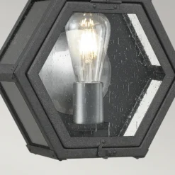 Aplique de exterior Heath ancho 26,7cm negro