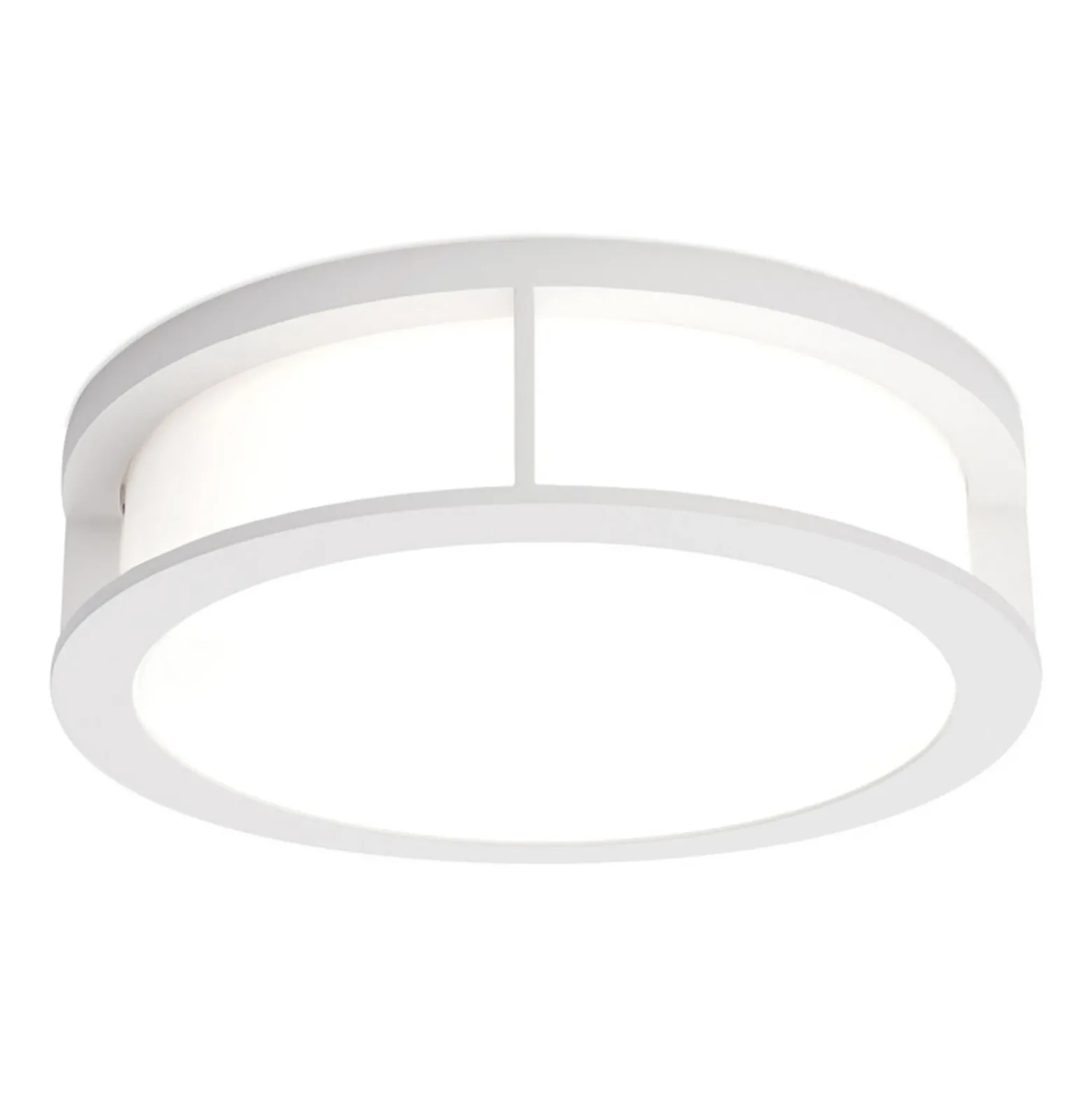 Aplique de exterior Henry, Ø 30cm blanco
