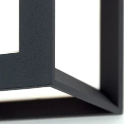 Aplique de exterior Henry, 16x16x16cm antracita