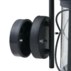 Aplique de exterior Hilburn, negro, descendiente