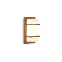 Aplique de exterior Ice Cubic 3415, latón antiguo