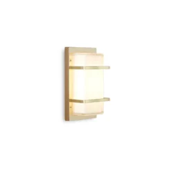 Aplique de exterior Ice Cubic 3415, latón natural