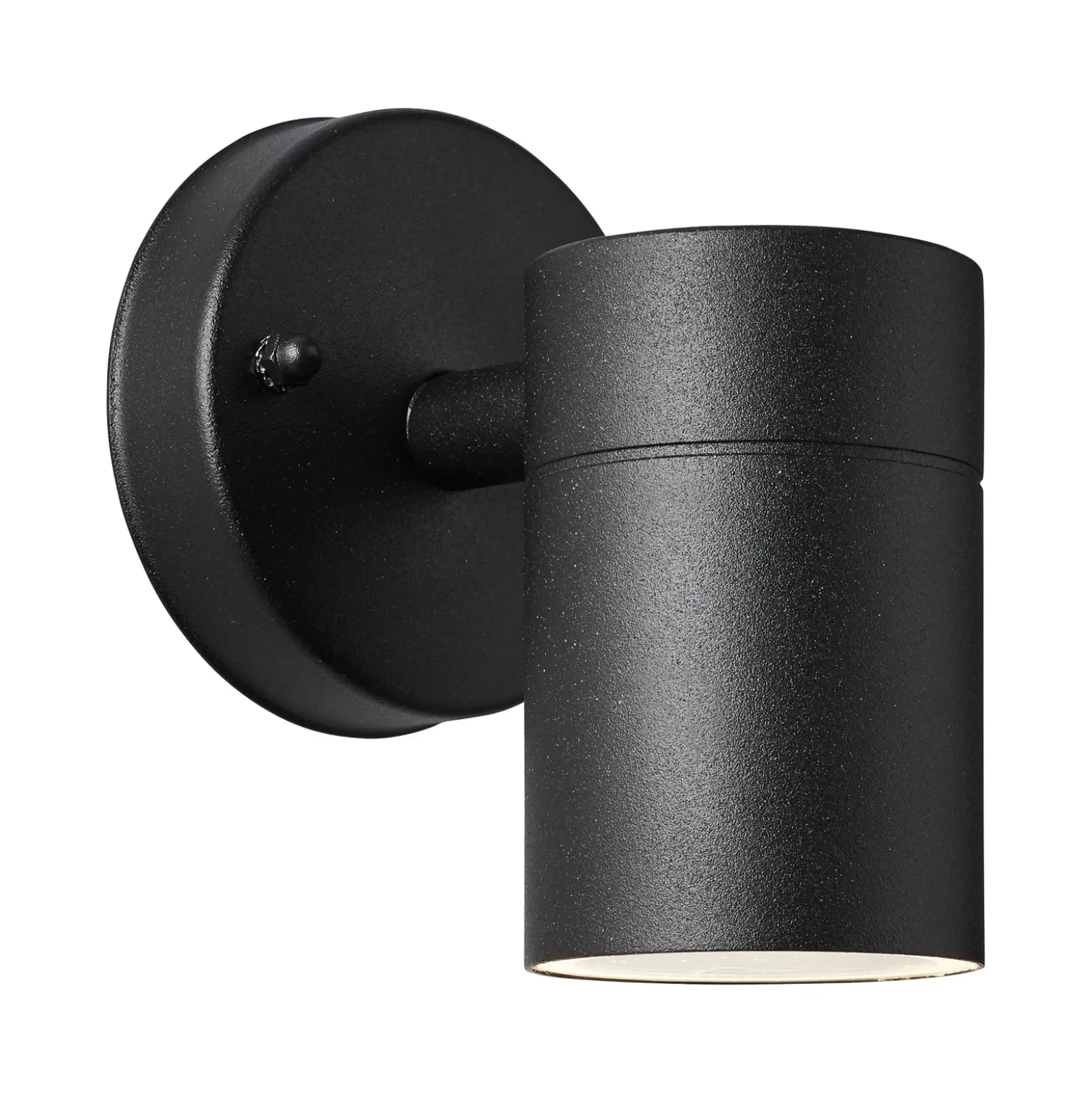 Aplique de exterior Jandy down, fijo, negro, metal, GU10
