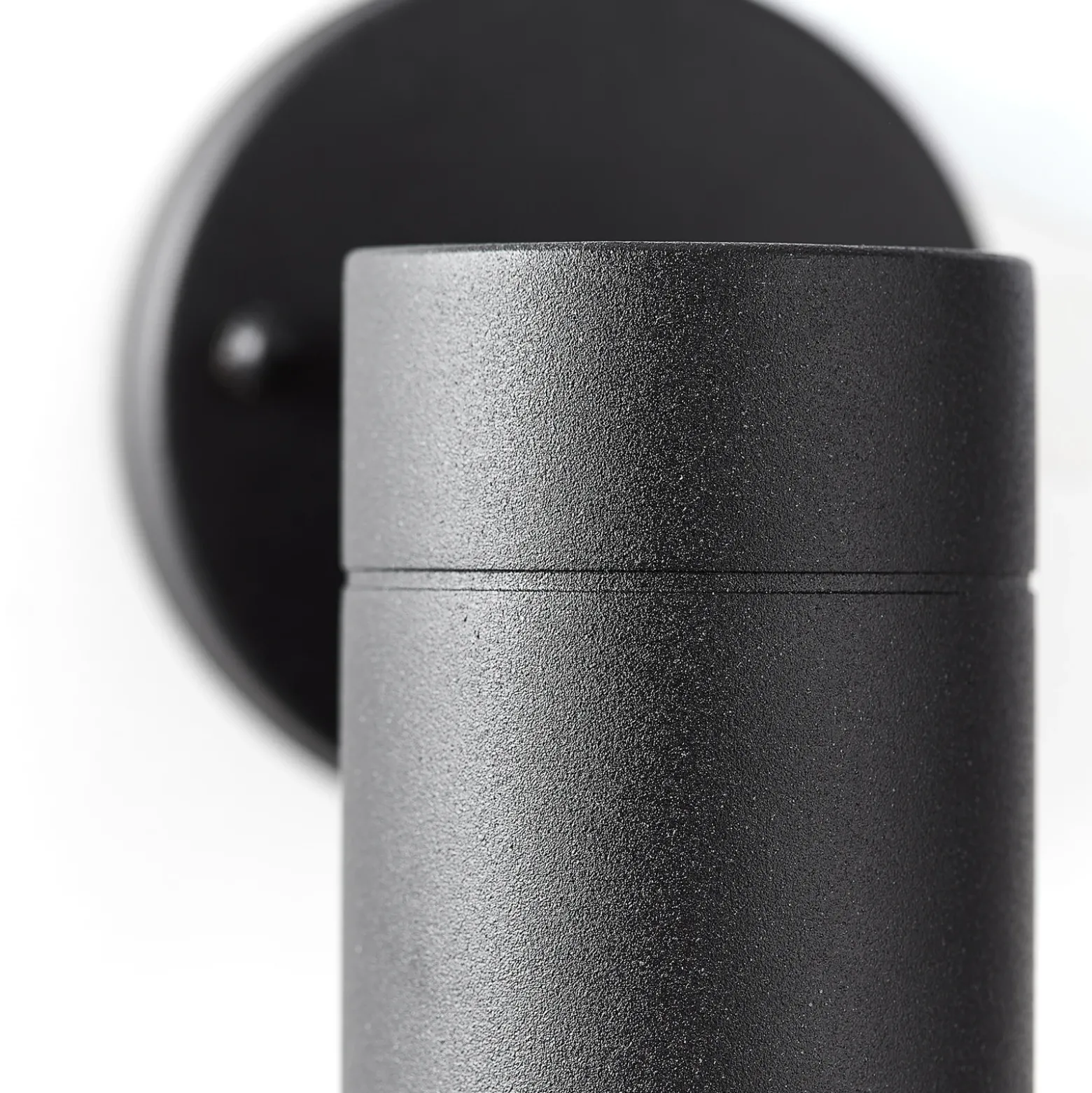Aplique de exterior Jandy down, fijo, negro, metal, GU10