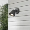 Aplique de exterior Kaveri de aluminio, antracita