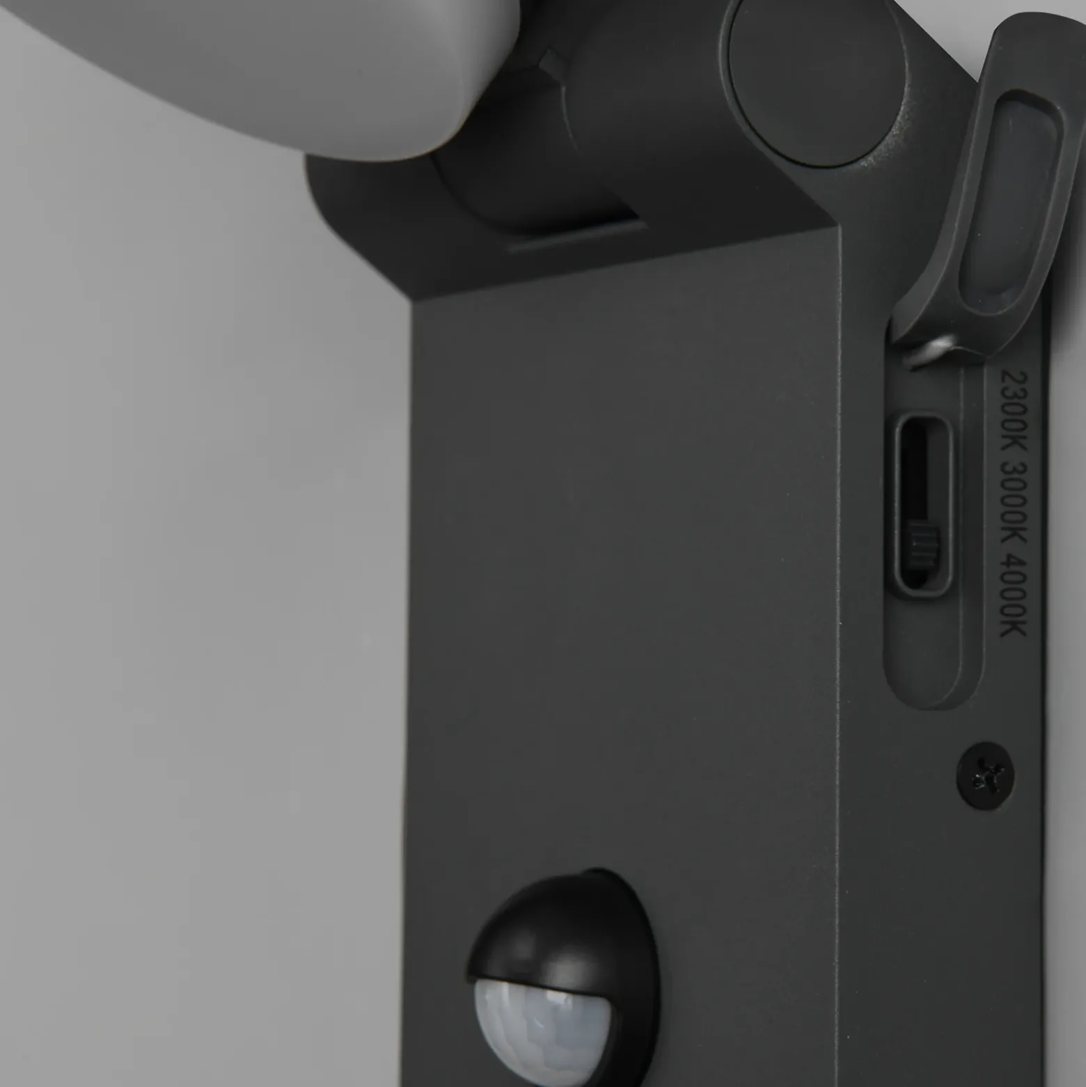 Aplique de exterior LED Adour, antracita, sensor, inclinable, CCT