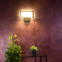 Aplique de exterior LED Alkes L con sensor, 30 cm