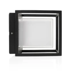 Aplique de exterior LED CUBIC, aluminio, forma cúbica