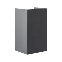 Aplique de exterior LED Hilly, altura 13,6 cm, gris oscuro, metal