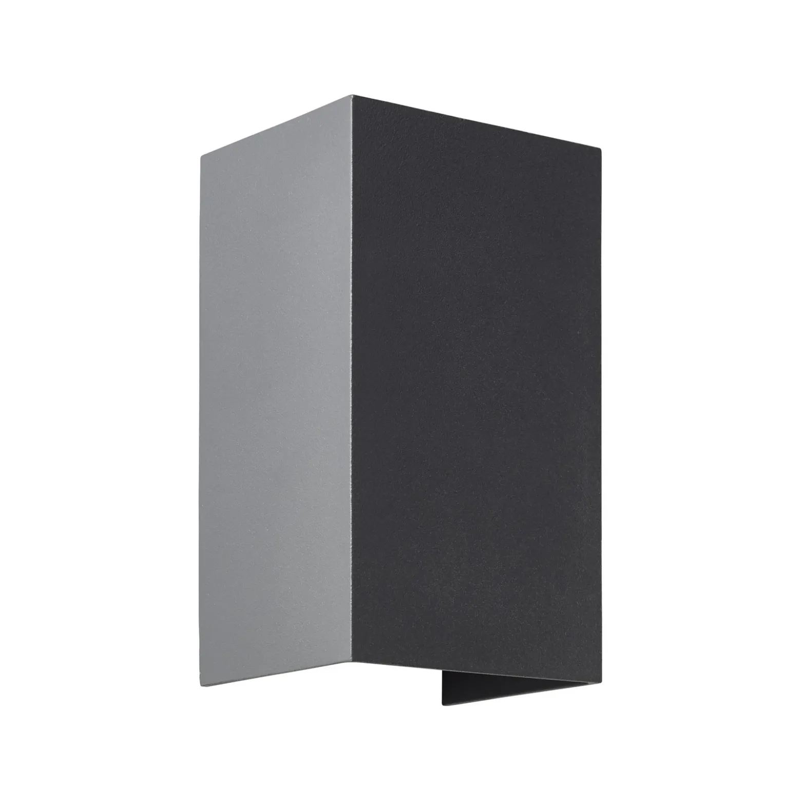 Aplique de exterior LED Hilly, altura 13,6 cm, gris oscuro, metal