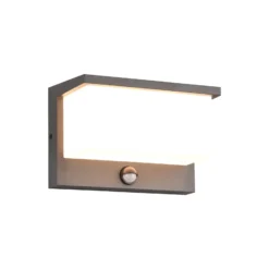 Aplique de exterior LED Nestos, detector de movimiento, IP54