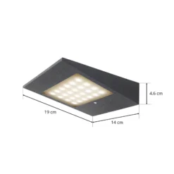 Aplique de exterior LED solar CMD 9019 con sensor