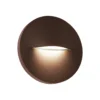 Aplique de exterior LED Vita, marrón óxido, Ø 14 cm