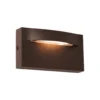 Aplique de exterior LED Vita, marrón óxido, 13,7 x 7,5 cm