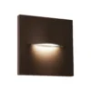 Aplique de exterior LED Vita, marrón óxido, 14 x 14 cm