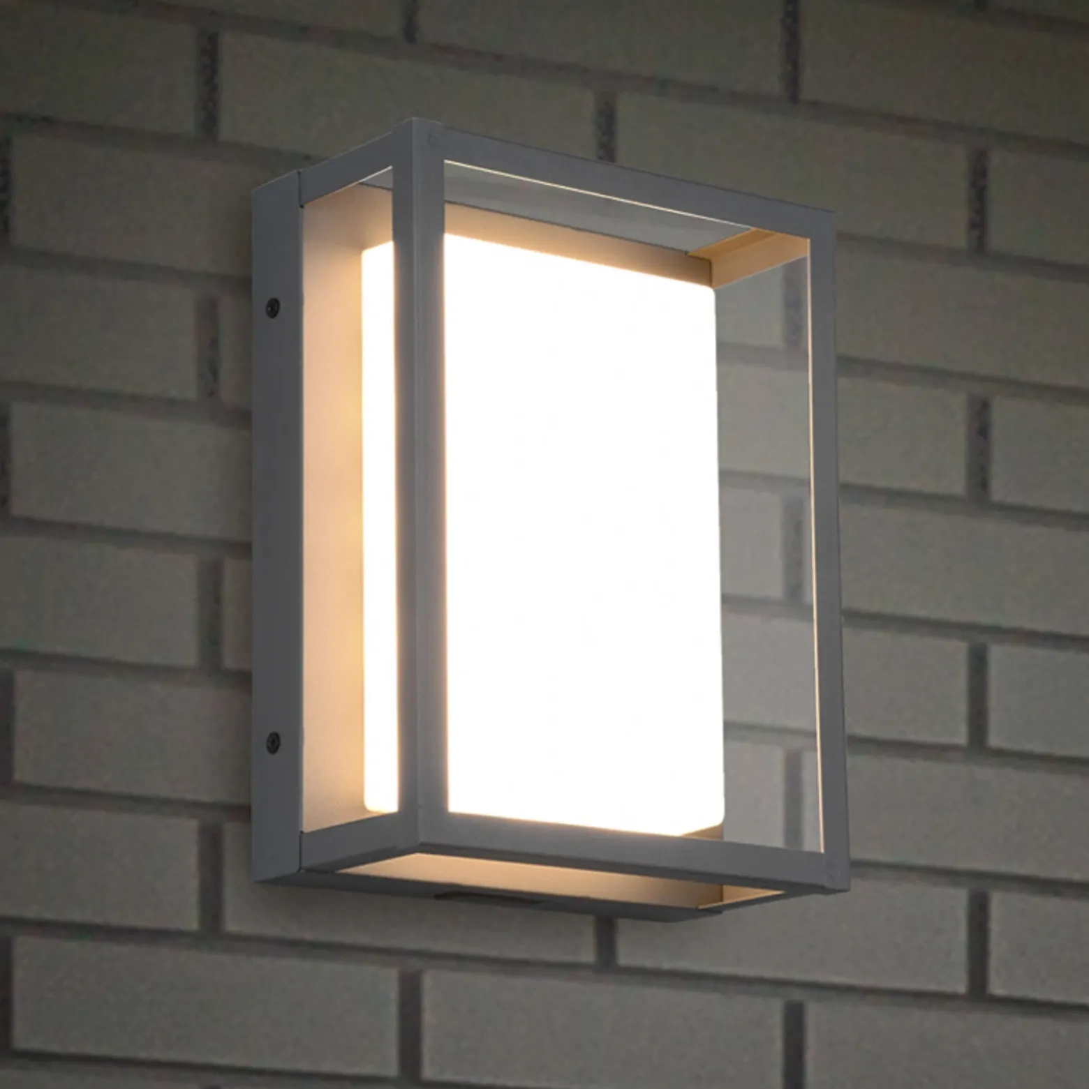 Aplique de exterior LED Witham, IP54, CCT, antracita