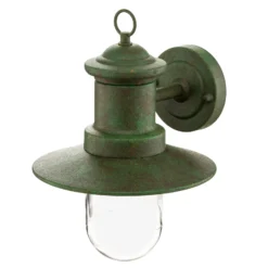 Aplique de exterior Leonie verde vintage