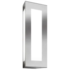 Aplique de exterior Lija de acero inoxidable en forma alargada