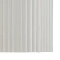 Aplique de exterior Lindby Aluvo, blanco, 16 cm, IP65, estriado
