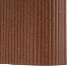 Aplique de exterior Lindby Aluvo, óxido, 16 cm, IP65, estriado
