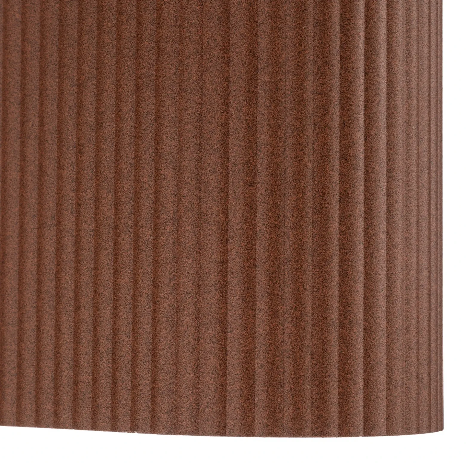 Aplique de exterior Lindby Aluvo, óxido, 16 cm, IP65, estriado
