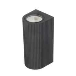 Aplique de exterior Lindby Aluvo, antracita, 16 cm, IP65 Riffel
