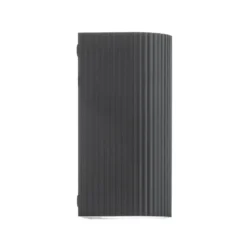 Aplique de exterior Lindby Aluvo, antracita, 16 cm, IP65 Riffel