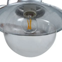 Aplique de exterior Lindby Celinor, plateada, acero, E27