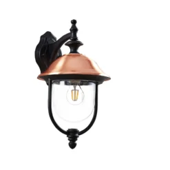 Aplique de exterior Lindby Clint, cobre, luz hacia abajo, IP44