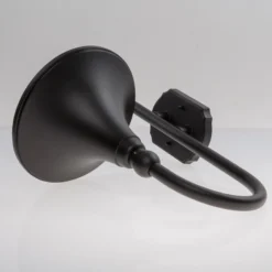 Aplique de exterior Lindby Daphne, negra, metal, E27