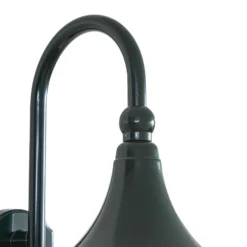 Aplique de exterior Lindby Daphne, verde, metal, E27, IP44