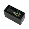 Aplique de exterior Lindby Fijona, verde oscuro, aluminio, altura 15 cm