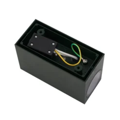 Aplique de exterior Lindby Fijona, verde oscuro, aluminio, altura 15 cm