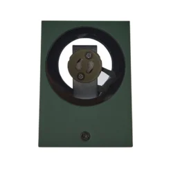 Aplique de exterior Lindby Fijona, verde oscuro, aluminio, altura 15 cm