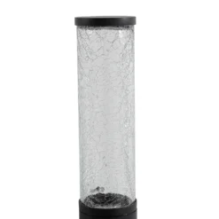 Aplique de exterior Lindby Gavros, negro, aluminio, sensor
