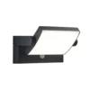 Aplique de exterior Lindby LED Sherin, set de 2, orientable, sensor