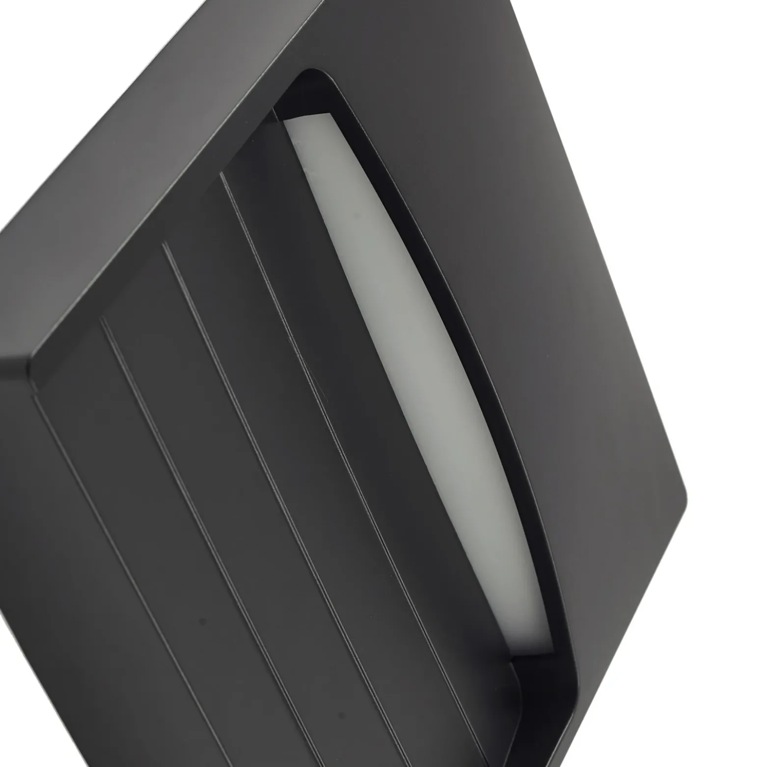 Aplique de exterior Lindby LED Elissa, negro, plástico, CCT