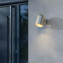 Aplique de exterior Lindby Lupil, aluminio, metal, GU10, IP44