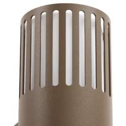 Aplique de exterior Lindby Lurinda, 2 luces, marrón, Ø10 cm, IP44