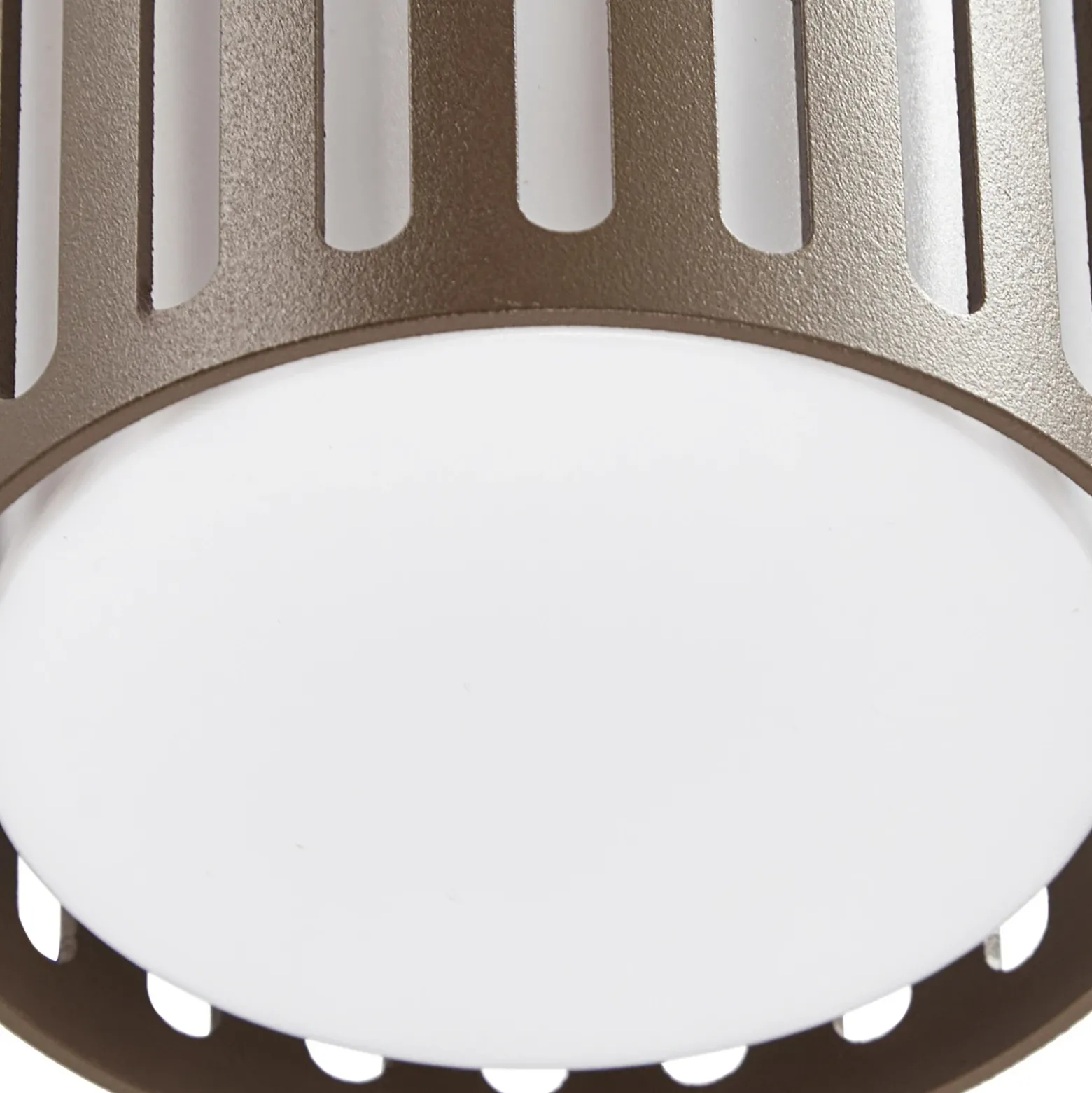 Aplique de exterior Lindby Lurinda, 2 luces, marrón, Ø10 cm, IP44