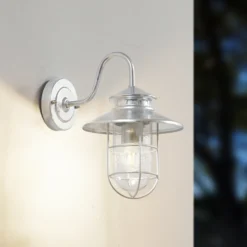 Aplique de exterior Lindby Naleta, de acero galvanizado