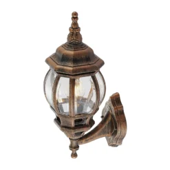Aplique de exterior Lindby Nadesha, altura 47 cm, dorado cepillado