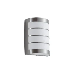 Aplique de exterior Lindby Noyan, 22 cm, acero inoxidable, IP44, E27