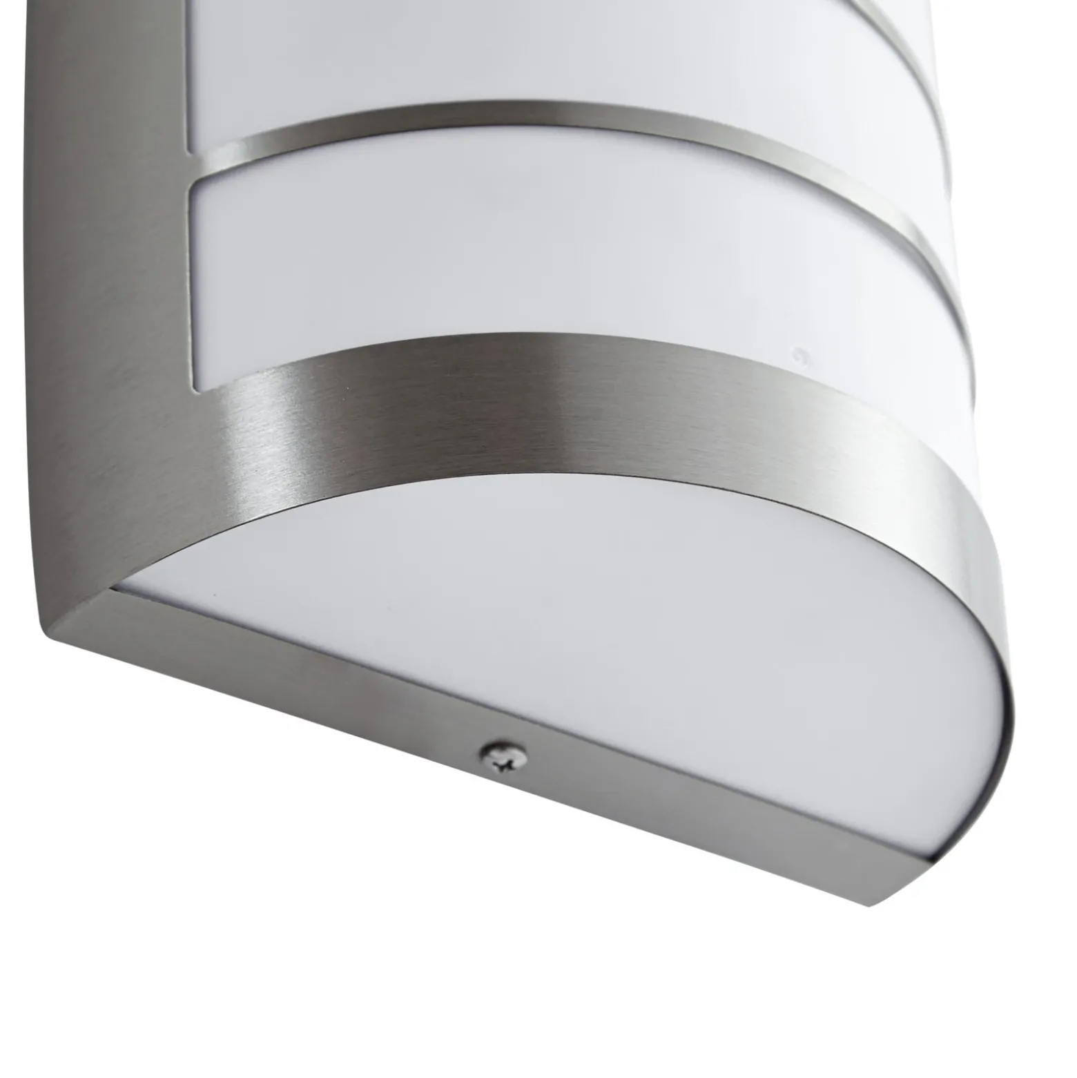 Aplique de exterior Lindby Noyan, 22 cm, acero inoxidable, IP44, E27
