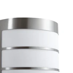 Aplique de exterior Lindby Noyan, 22 cm, acero inoxidable, IP44, E27