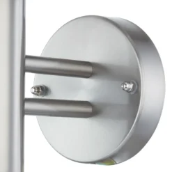 Aplique de exterior Lindby Noemi, con sensor, gris, acero inoxidable, 34 cm