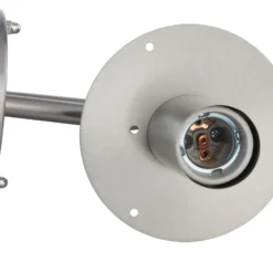 Aplique de exterior Lindby Noemi, con sensor, gris, acero inoxidable, 34 cm
