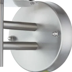 Aplique de exterior Lindby Noemi, gris, acero inoxidable, 32 cm