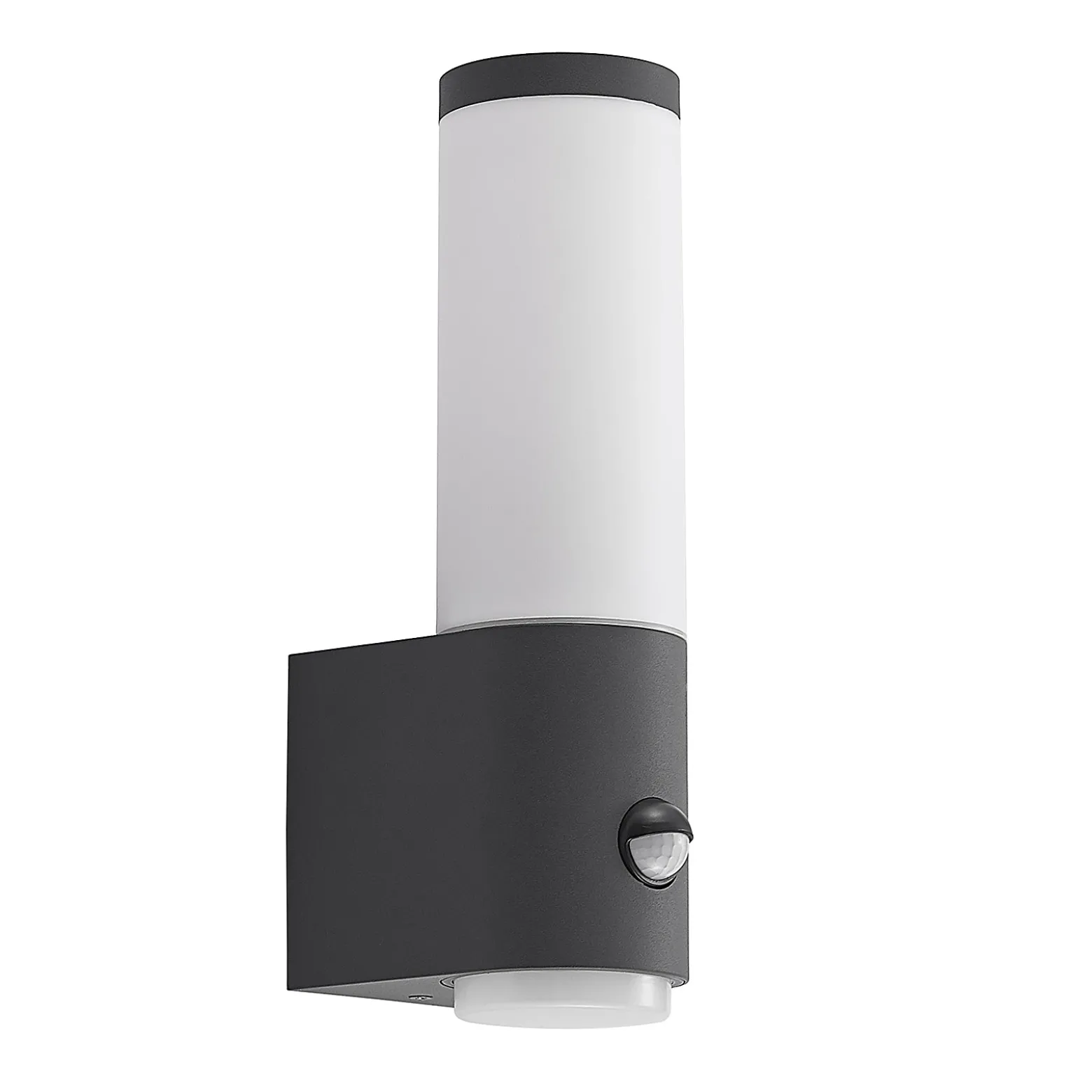 Aplique de exterior Lindby Okari con sensor, recto