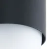 Aplique de exterior Lindby Pilva, negro, metal, IP44, E27